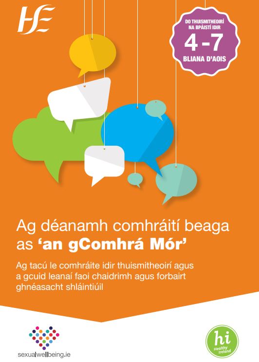 Ag déanamh comhráite beaga as ‘An gComhrá Mór’: Leanaí 4-7 bliain d’aois