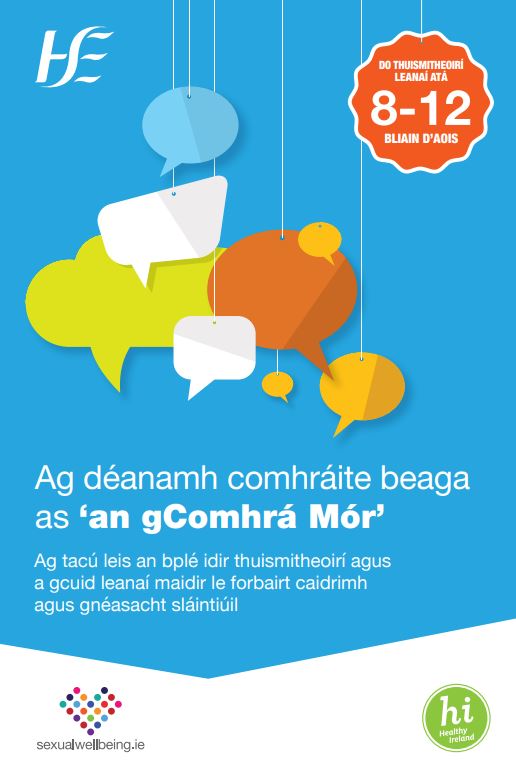 Ag déanamh comhráite beaga as ‘an gComhrá Mór - Leanaí 8-12 bliain d’aois