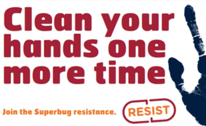 RESIST Wall Vinyl. Clean your hands one more time