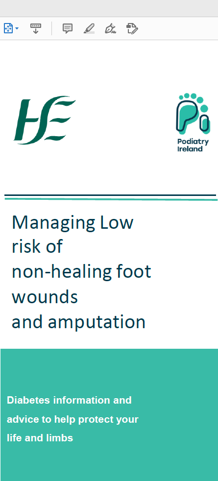 Managing Low risk of non-healing foot wounds and amputation